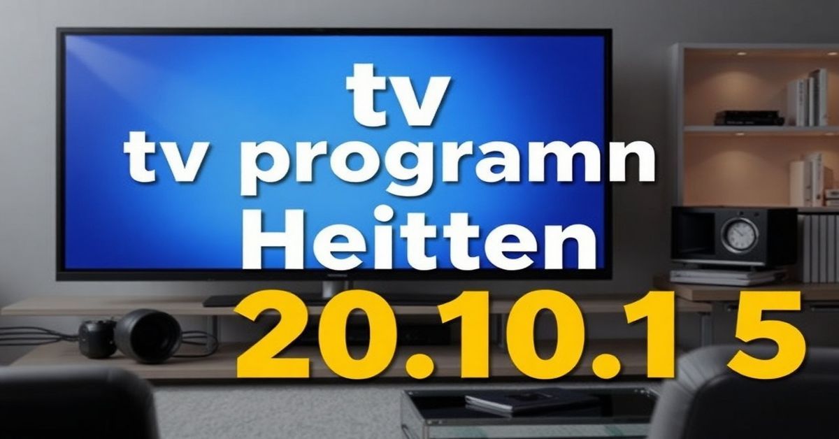 Funktioniert tv programm heute 20.15 uhr hörzu wirklich?